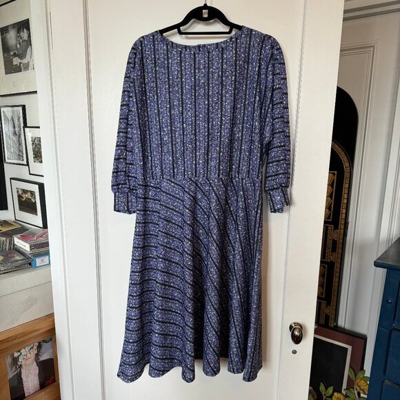 Blue Striped Dress - Picture 1 of 2